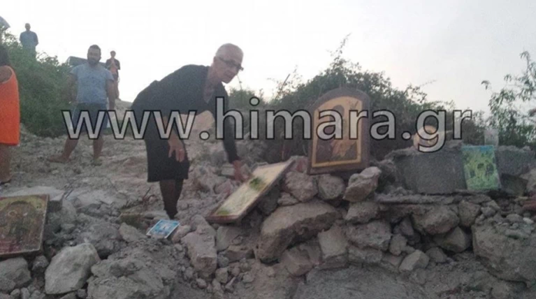 Αλβανική πρόκληση.Γκρέμισαν τον ορθόδοξο ναό στη Χιμάρα