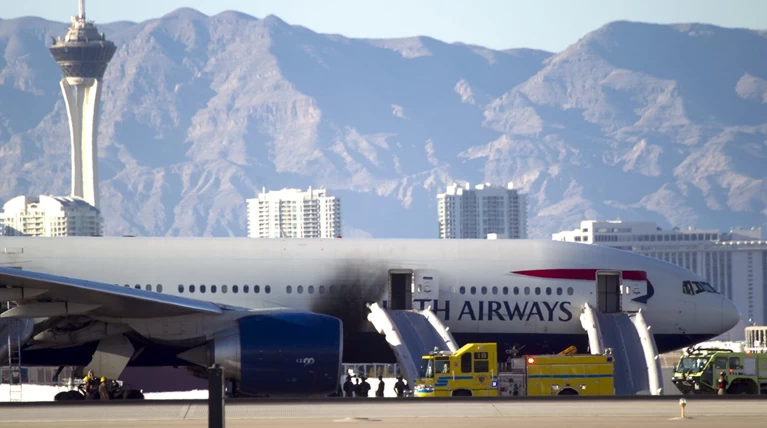 Λας Βέγκας: Αεροσκάφος της British Airways τυλίχτηκε στις φλόγες