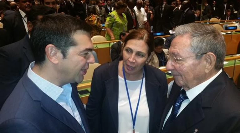Οταν ο Τσίπρας συναντήθηκε με τον Ρ.Κάστρο στη Ν. Υόρκη