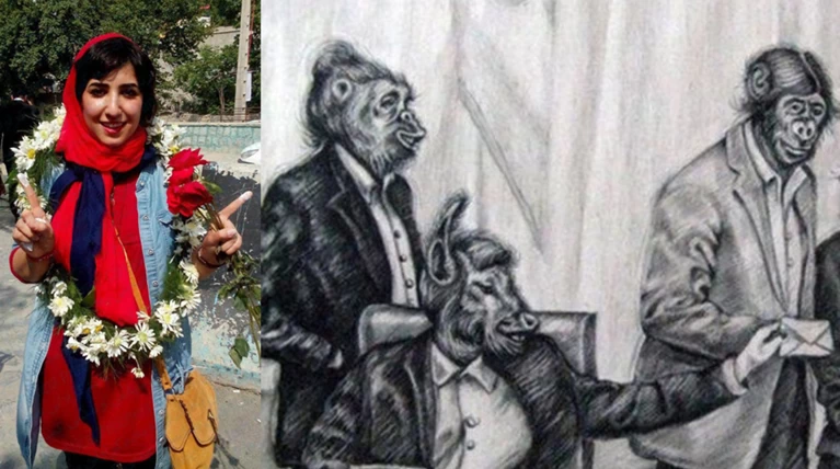 Αποφυλακίστηκε η Ιρανή σκιτσογράφος Αθηνά Φαρχαντάνι