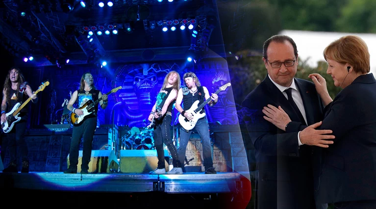 Να πώς οι Iron Maiden «ντρόπιασαν» Μέρκελ και Ολαντ-δείτε φωτο