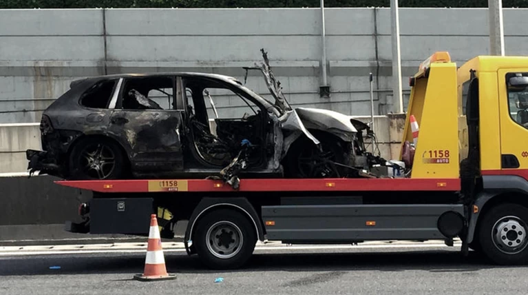 Πραγματογνωμοσύνη στο σημείο που κάηκε η Porsche του Μαυρίκου