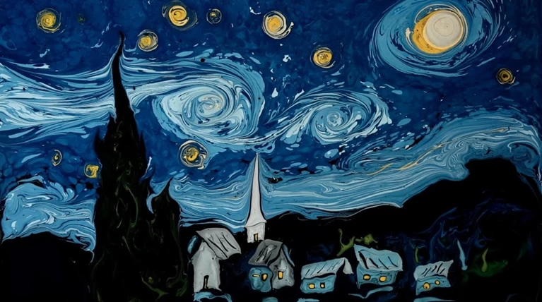 Καλλιτέχνης αντιγράφει πίνακα του Van Gogh με μοναδικό τρόπο