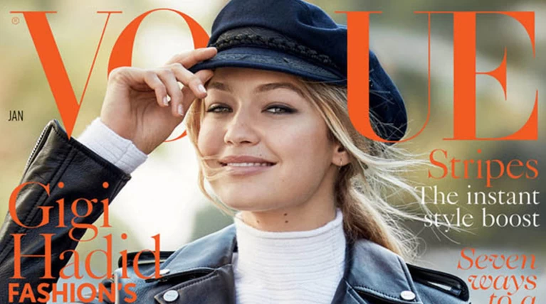 Η Τζίτζι Χαντίντ γίνεται το 1ο εξώφυλλο της Vogue για το 2016 !