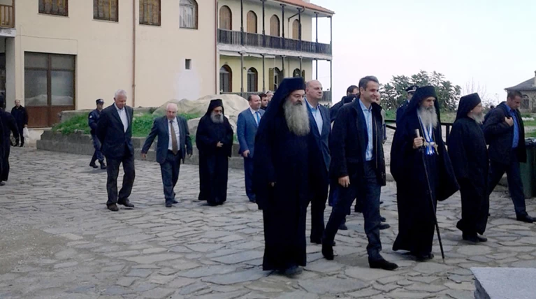 Η επίσκεψη Μητσοτάκη στο Αγιον Ορος-Δείτε εικόνες