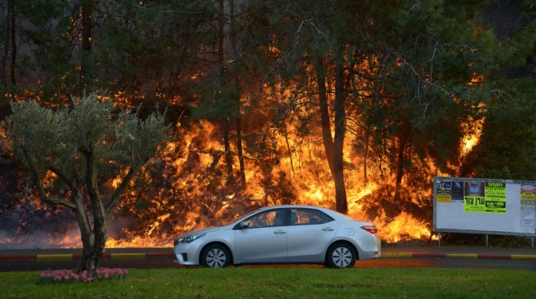 Ανελέητες οι φλόγες κατακαίνε ολόκληρες συνοικίες στη Χάιφα - φωτό -
