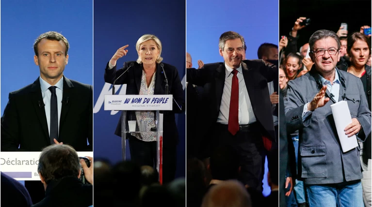 Γαλλία: Τι δείχνουν τον τελευταίο μήνα τα γκάλοπ για τους 4 υποψηφίους
