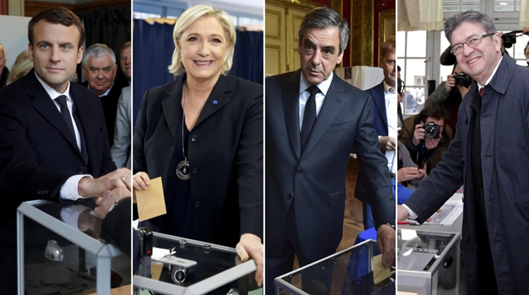 Γαλλία: Οι τέσσερις «μνηστήρες» και οι δύο θέσεις του β' γύρου