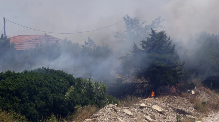 Υπό μερικό έλεγχο η φωτιά στη Μεσσηνία - Ισχυρές δυνάμεις της Πυροσβεστικής