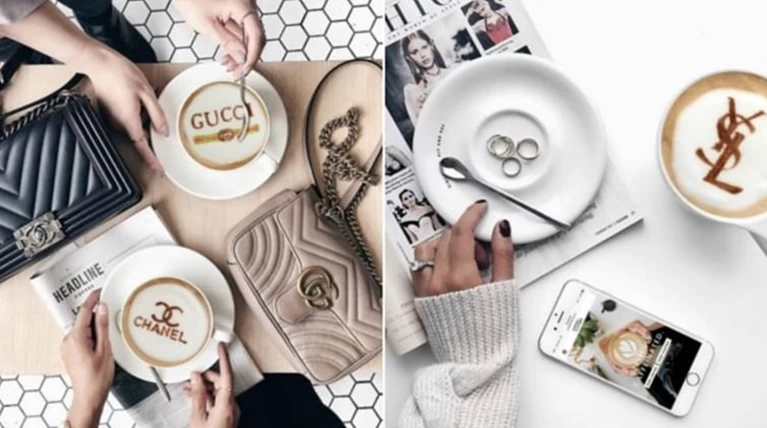 Τελευταία τρέλα στο Instagram: Latte με λογότυπα σχεδιαστών!