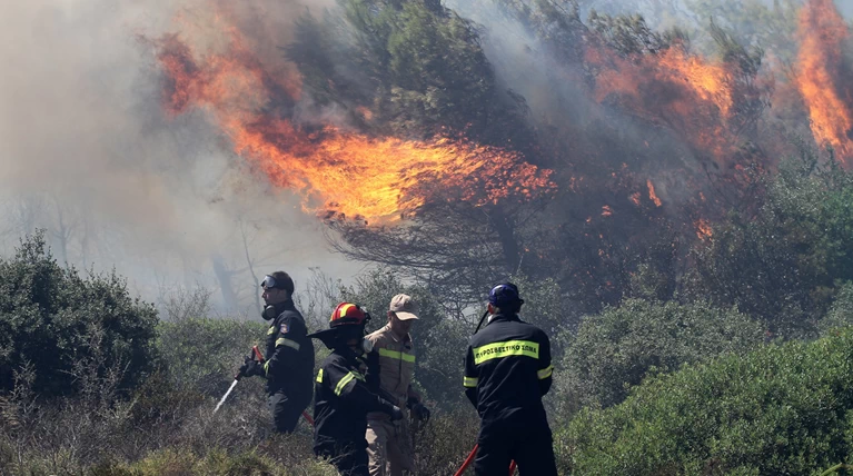 Ρέθυμνο: Υπό μερικό έλεγχο η φωτιά στο Στόμιο Ιεράπετρας