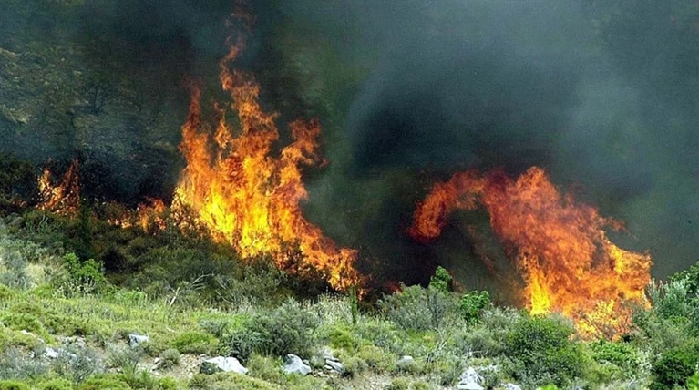 Ξέσπασε φωτιά στον Άγιο Αθανάσιο Μεσσηνίας