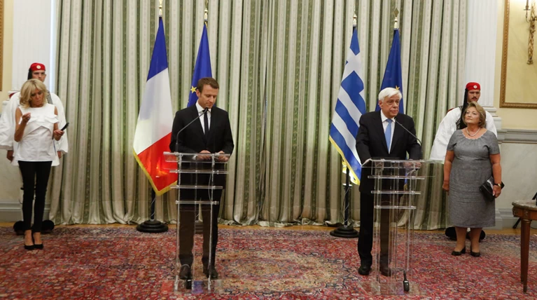 Live η επίσκεψη του γάλλου προέδρου Εμανουέλ Μακρόν στην Αθήνα