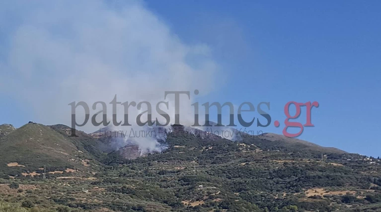 Πάτρα: Πυρκαγιά στην περιοχή Άνω Καλλιθέα Αχαΐας - Τρεις οι εστίες (Βίντεο)