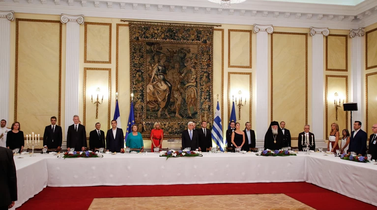 Καρέ καρέ η δεξίωση στο Προεδρικό Μέγαρο - Εικόνες από το επίσημο δείπνο