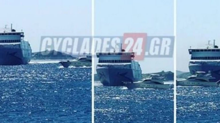 «Εμφράγματα» στο λιμάνι της Μυκόνου από κασκαντέρ καπετάνιο φωτό