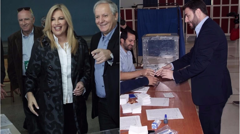 Αποτελέσματα στο 94%: Γεννηματά 41,20%, Ανδρουλάκης 24,85%