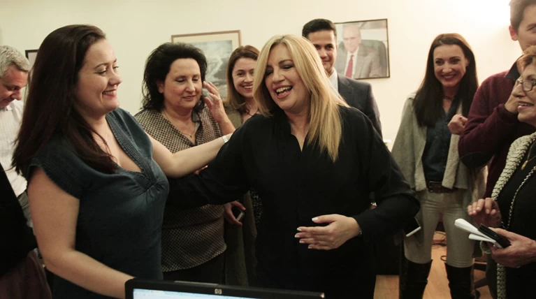 Νίκη της Φώφης Γεννηματά στις εκλογές της Κεντροαριστεράς