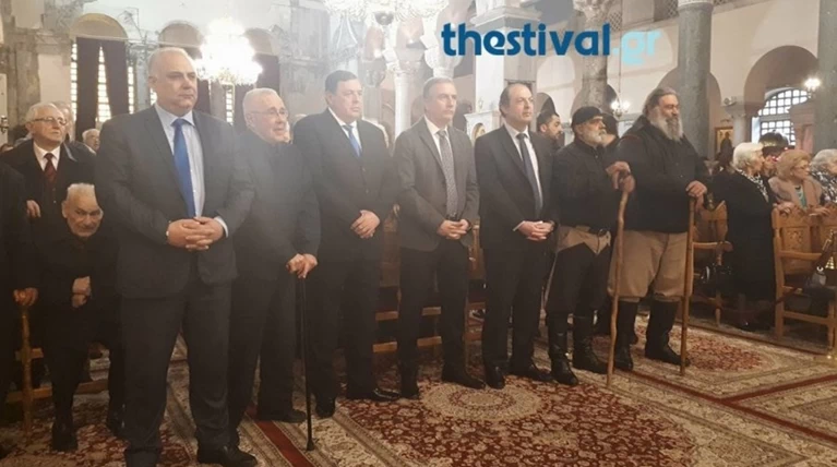 Βουλευτές ΝΔ, ΑΝΕΛ, Ε.Κ. στην προσευχή του Άνθιμου