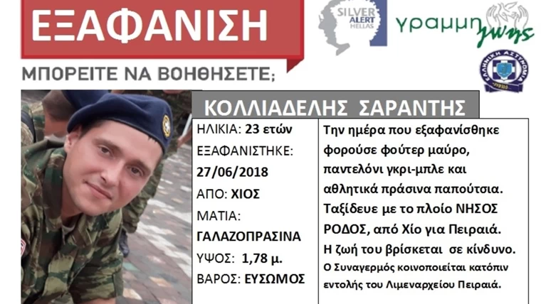 Εξαφάνιση 23χρονου φαντάρου: Τα πράσινα παπούτσια ίσως λύσουν το μυστήριο