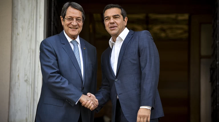 Στο Μέγαρο Μαξίμου ο Νίκος Αναστασιάδης