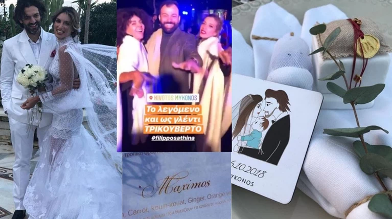 Γάμος Οικονομάκου: Το σέξι νυφικό, το τρικούβερτο γλέντι & ο υιός Μάξιμος