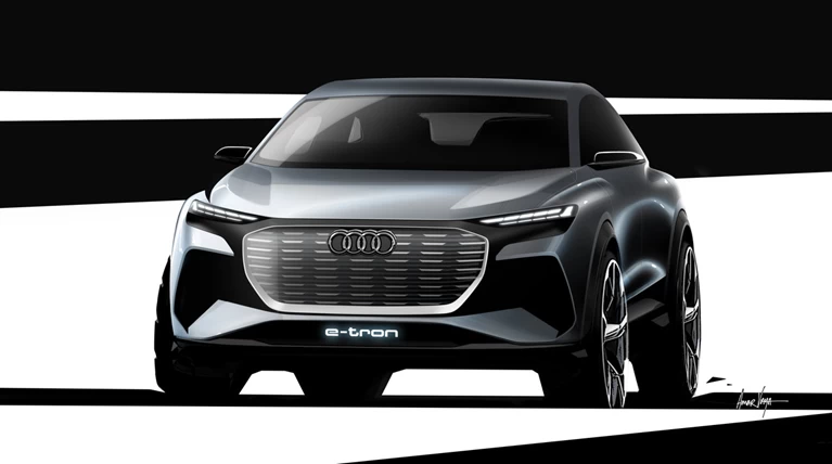 Αποκάλυψη για το Audi Q4 e-tron concept - Τα πρώτα σκίτσα