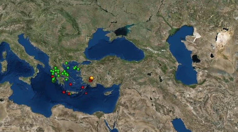 Σεισμική δόνηση ΝΑ της Καρπάθου
