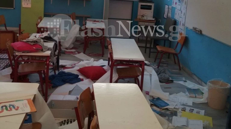 Απίστευτες εικόνες σε δημοτικό σχολείο στα Χανιά- Διέρρηξαν & κατέστρεψαν