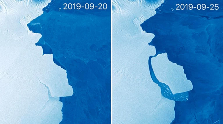 Αποκολλήθηκε παγόβουνο 315 δισ. τόνων στην Ανταρκτική