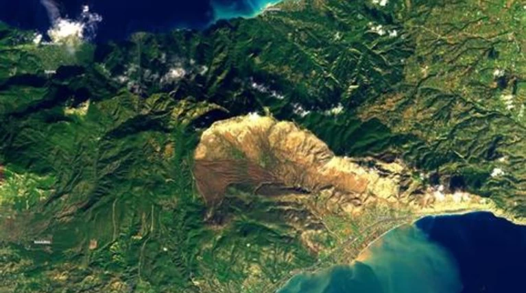 Φωτογραφία της Κινέτας από δορυφόρο μετά τις πλημμύρες