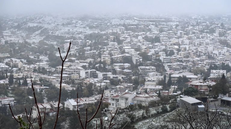 Meteo:Η χιονοκάλυψη στην Ελλάδα πριν τη Ζηνοβία