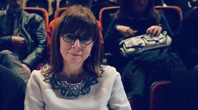 Η Σακελλαροπούλου στο Εθνικό- Πρώτη φορά με τον σύντροφό της Παύλο- φωτό