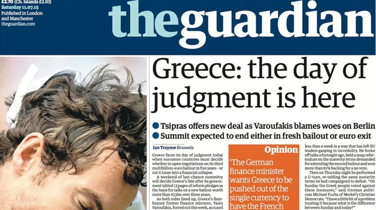 The Guardian: «Ελλάδα, η μέρα της κρίσης έφτασε»