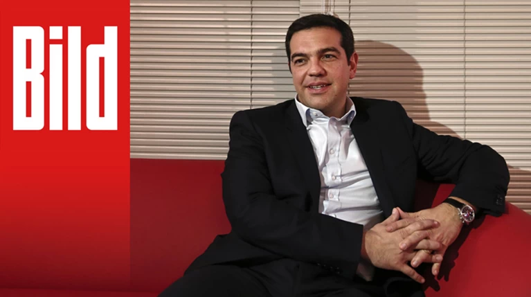 Bild: Tσίπρας 28%, ΝΔ 25% και Λαφαζάνης 8%