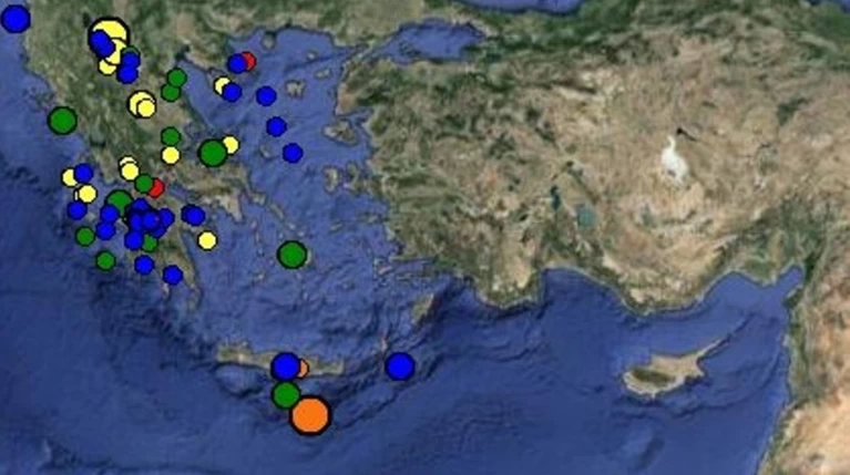 Διπλός σεισμός 4,6 και 4,2 Ρίχτερ ταρακούνησε την Κρήτη