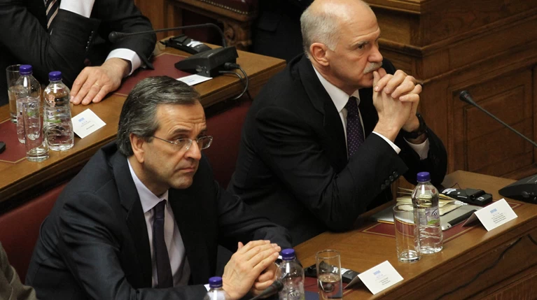 Μάχη Σαμαρά-Παπανδρέου για... ένα γραφείο στη Βουλή