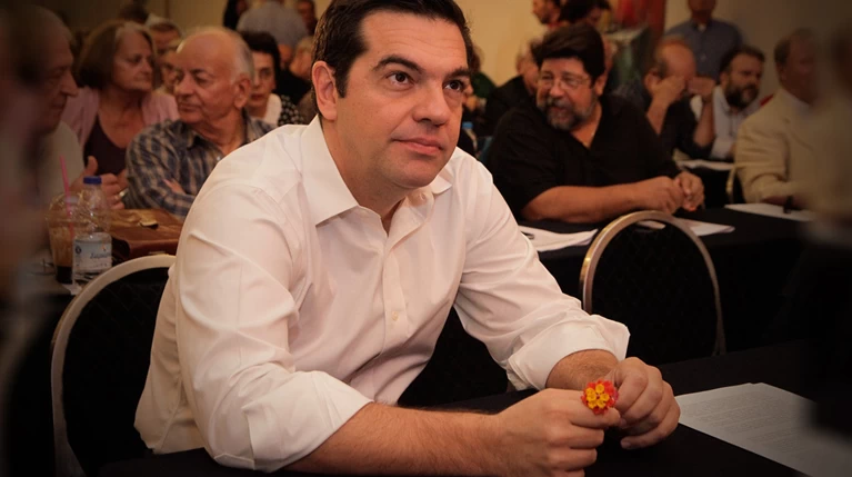 Το λουλούδι του Τσίπρα στην Κεντρική Επιτροπή του ΣΥΡΙΖΑ