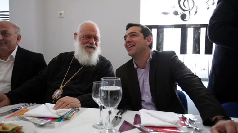 Τρίωρη συνάντηση και γεύμα Τσίπρα - Ιερώνυμου