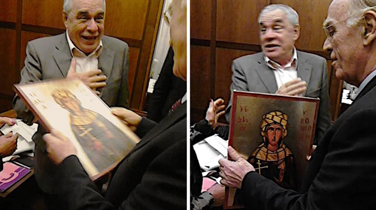 Ο Γιακουμάτος χάρισε στον Λεβέντη την... Αγία Υπομονή