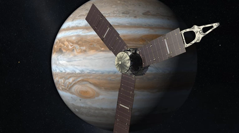 O Δίας... υποδέχεται το διαστημικό σκάφος Juno
