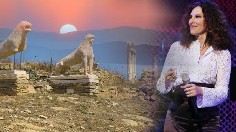 Η Αρβανιτάκη, η μελοποιημένη ποίηση, το δειλινό και τα μνημεία της Δήλου