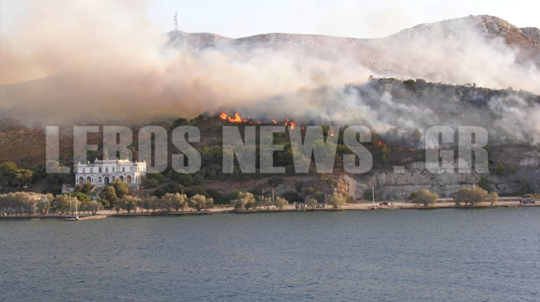Αλλοδαπούς εμπρηστές «δείχνει» ο δήμαρχος Λέρου- Υπό έλεγχο η φωτιά