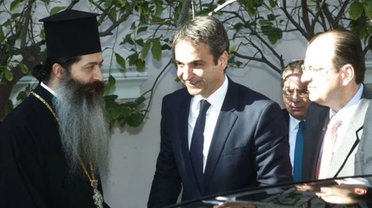 Η πρώτη επίσκεψη του Κυριάκου Μητσοτάκη στο Άγιο Όρος