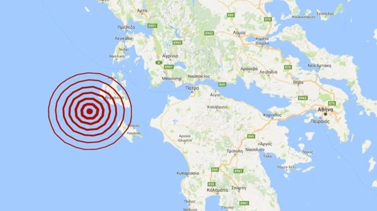 Σεισμός 4,1 Ρίχτερ ανοιχτά της Κεφαλονιάς