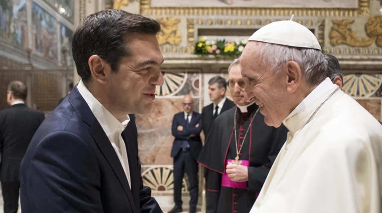 Πάπας σε Τσίπρα: Ευχαριστώ για όσα έχεις κάνει για τους φτωχούς