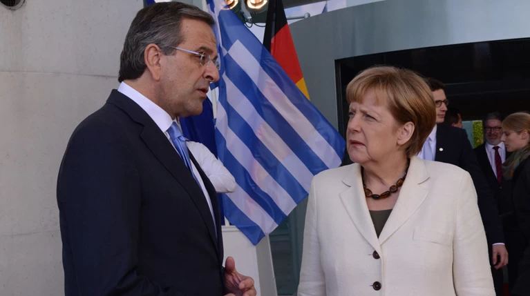 Τετ-α-τετ Σαμαρά - Μέρκελ στο περιθώριο του Συνεδρίου του ΕΛΚ