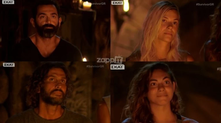 Survivor: Υποψήφιοι προς αποχώρηση Κοκκινάκης, Νάργες, Μπο & Bαλαβάνη