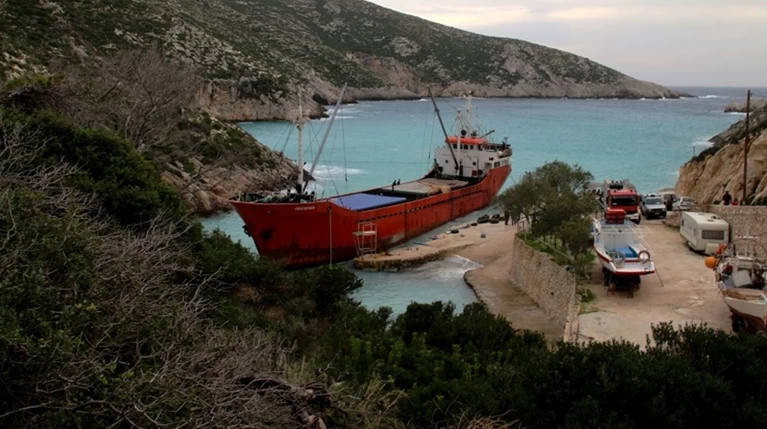 Προσάραξε φορτηγό πλοίο με θειάφι στον Λακωνικό Κόλπο