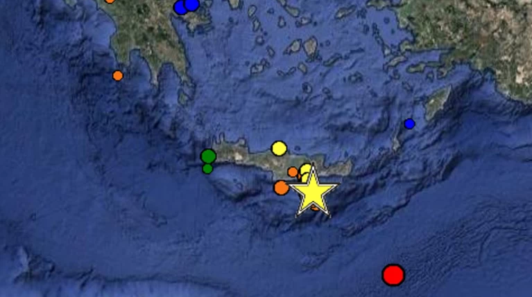 Σεισμός 5,3 Ρίχτερ ταρακούνησε την Κρήτη, ισχυροί μετασεισμοί